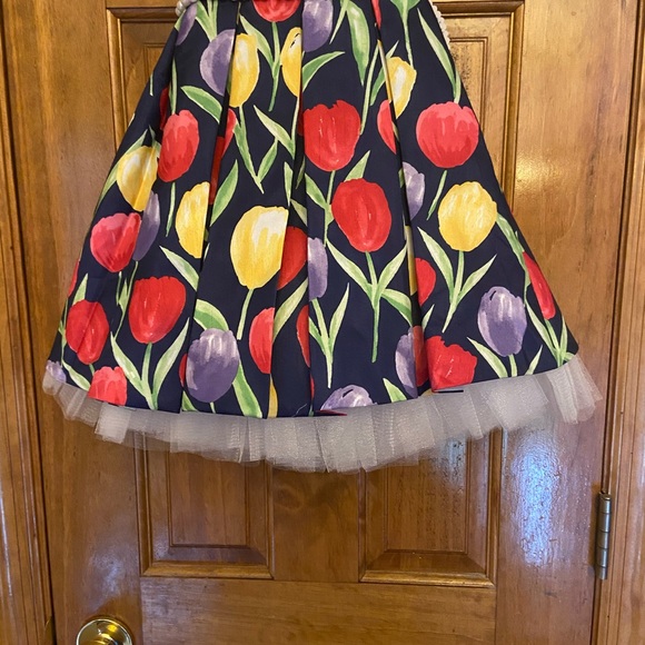 NWT Cute Toddler Girls Navy Multi Dress - Picture 4 of 12